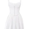 Cupid White Pleated Mini Dress Cupid White Pleated Mini Dress