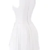Cupid White Pleated Mini Dress Cupid White Pleated Mini Dress