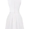 Cupid White Pleated Mini Dress Cupid White Pleated Mini Dress