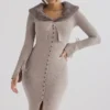 Dahlia Beige Cashmere Cardigan Dahlia Beige Cashmere Cardigan
