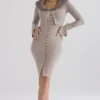 Dahlia Beige Cashmere Cardigan Dahlia Beige Cashmere Cardigan