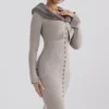 Dahlia Beige Cashmere Cardigan Dahlia Beige Cashmere Cardigan