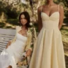 Dahlia Lemon Cotton Princess Cut Midi Sundress Dahlia Lemon Cotton Princess Cut Midi Sundress