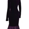 Dahna Dark Purple Velvet Corset Dress Dahna Dark Purple Velvet Corset Dress