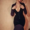 Dahna Dark Purple Velvet Corset Dress Dahna Dark Purple Velvet Corset Dress