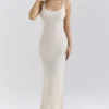 Dara Ecru Rose Embroidered Maxi Dress Dara Ecru Rose Embroidered Maxi Dress