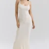 Dara Ecru Rose Embroidered Maxi Dress Dara Ecru Rose Embroidered Maxi Dress