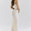 Dara Ecru Rose Embroidered Maxi Dress Dara Ecru Rose Embroidered Maxi Dress