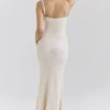 Dara Ecru Rose Embroidered Maxi Dress Dara Ecru Rose Embroidered Maxi Dress