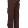 Daria Chocolate Satin Cargo Trousers Daria Chocolate Satin Cargo Trousers