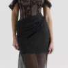 Debut Black Off Shoulder Lace Maxi Dress Debut Black Off Shoulder Lace Maxi Dress