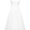 Debutante Ivory Moire Satin Midi Dress Debutante Ivory Moire Satin Midi Dress