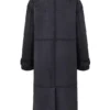 Deiji Grey Vegan Shearling Coat Deiji Grey Vegan Shearling Coat