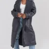 Deiji Grey Vegan Shearling Coat Deiji Grey Vegan Shearling Coat