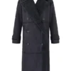 Deiji Grey Vegan Shearling Coat Deiji Grey Vegan Shearling Coat
