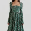 Delia Green Floral Print Midi Dress Delia Green Floral Print Midi Dress
