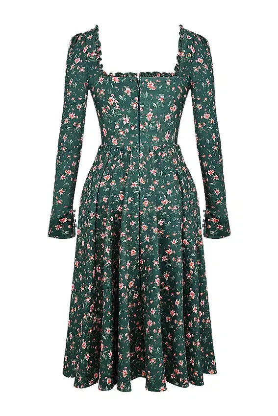 Delia Green Floral Print Midi Dress Delia Green Floral Print Midi Dress