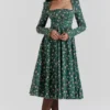 Delia Green Floral Print Midi Dress Delia Green Floral Print Midi Dress