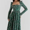 Delia Green Floral Print Midi Dress Delia Green Floral Print Midi Dress