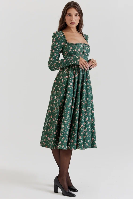 Delia Green Floral Print Midi Dress Delia Green Floral Print Midi Dress