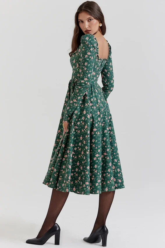 Delia Green Floral Print Midi Dress Delia Green Floral Print Midi Dress