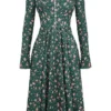 Delia Green Floral Print Midi Dress Delia Green Floral Print Midi Dress