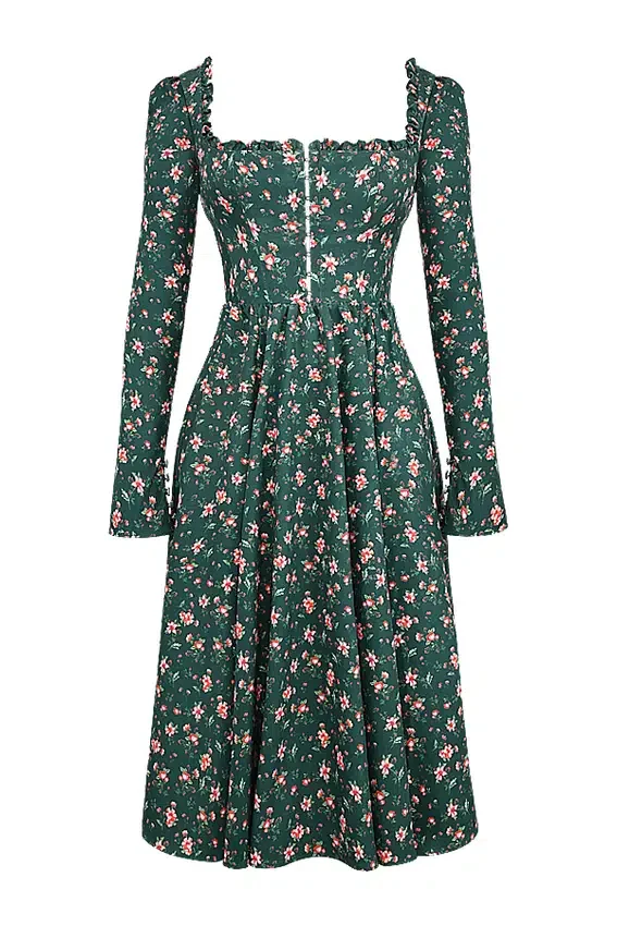 Delia Green Floral Print Midi Dress Delia Green Floral Print Midi Dress