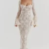 Delilah Vintage Cream Lace Maxi Dress Delilah Vintage Cream Lace Maxi Dress