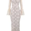 Delilah Vintage Cream Lace Maxi Dress Delilah Vintage Cream Lace Maxi Dress
