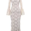 Delilah Vintage Cream Lace Maxi Dress Delilah Vintage Cream Lace Maxi Dress
