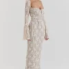 Delilah Vintage Cream Lace Maxi Dress Delilah Vintage Cream Lace Maxi Dress
