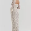 Delilah Vintage Cream Lace Maxi Dress Delilah Vintage Cream Lace Maxi Dress