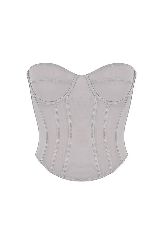 Demi Grey Underwired Corset Demi Grey Underwired Corset