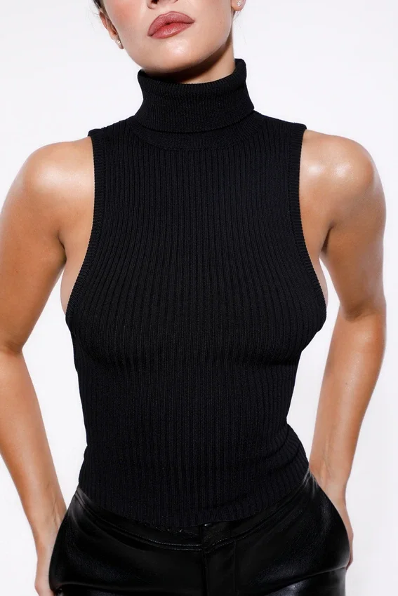 Dina Black Backless Top Dina Black Backless Top