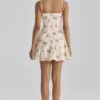 Dolly Ivory Vintage Rose Print Cotton Flared Mini Sundress