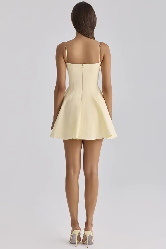 Dolly Lemon Cotton Flared Mini Sundress Dolly Lemon Cotton Flared Mini Sundress