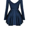Dominique Navy Plunge Mini Dress Dominique Navy Plunge Mini Dress