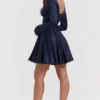 Dominique Navy Plunge Mini Dress Dominique Navy Plunge Mini Dress