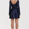 Dominique Navy Plunge Mini Dress Dominique Navy Plunge Mini Dress