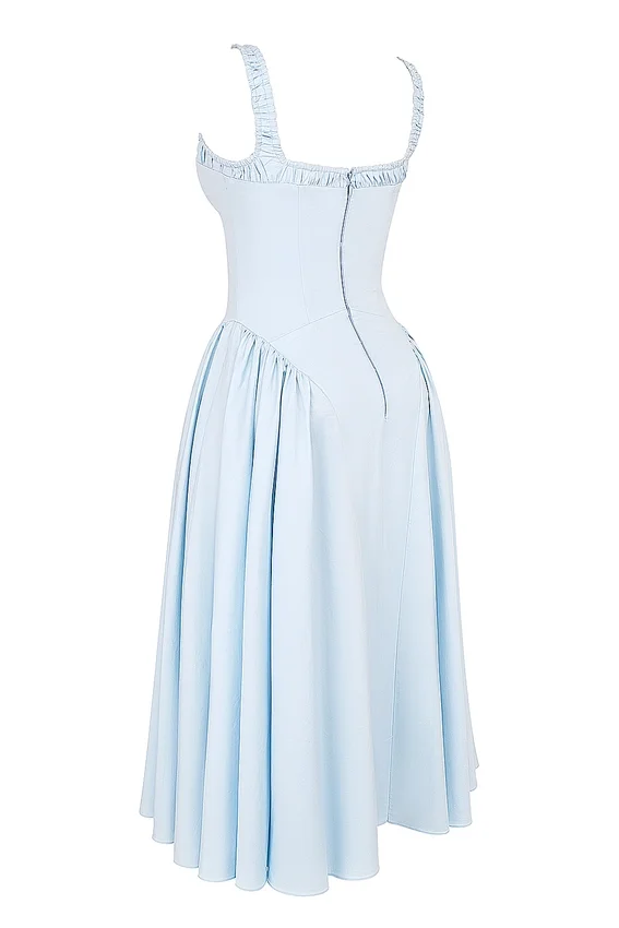 Dorothy Italian Azure Cotton Midi Sundress Dorothy Italian Azure Cotton Midi Sundress