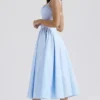 Dorothy Italian Azure Cotton Midi Sundress Dorothy Italian Azure Cotton Midi Sundress