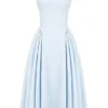 Dorothy Italian Azure Cotton Midi Sundress Dorothy Italian Azure Cotton Midi Sundress