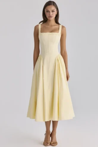 Dorothy Lemon Cotton Midi Sundress Dorothy Lemon Cotton Midi Sundress