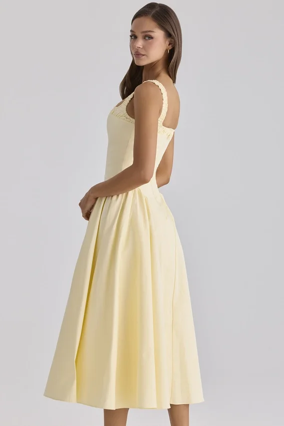 Dorothy Lemon Cotton Midi Sundress Dorothy Lemon Cotton Midi Sundress
