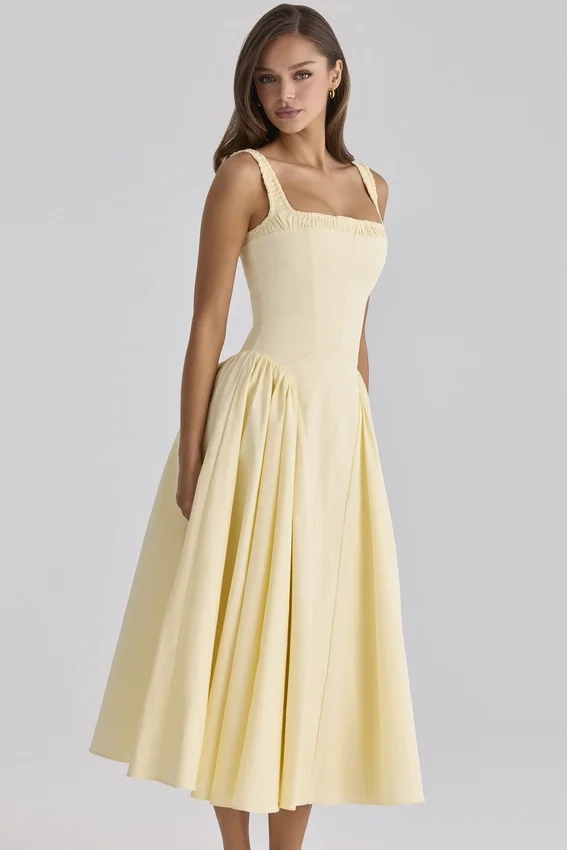 Dorothy Lemon Cotton Midi Sundress Dorothy Lemon Cotton Midi Sundress