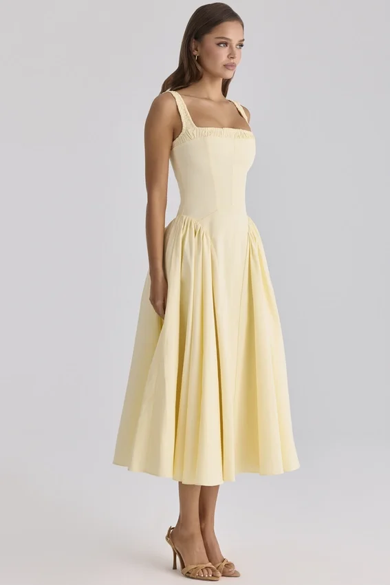 Dorothy Lemon Cotton Midi Sundress Dorothy Lemon Cotton Midi Sundress