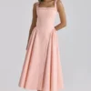 Dorothy Peach Cotton Midi Sundress Dorothy Peach Cotton Midi Sundress