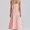 Dorothy Peach Cotton Midi Sundress Dorothy Peach Cotton Midi Sundress