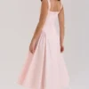 Dorothy Rose Pink Stretch Cotton Midi Sundress Dorothy Rose Pink Stretch Cotton Midi Sundress