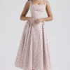 Dorothy White Rosebud Print Cotton Midi Sundress Dorothy White Rosebud Print Cotton Midi Sundress